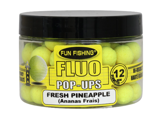 Pop Ups Fun Fishing Fluo Fresh Pineapple 12mm