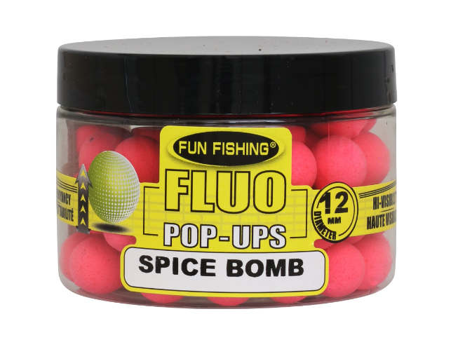 Fun Fishing Fluo Pop Ups Spice Bomb 12mm