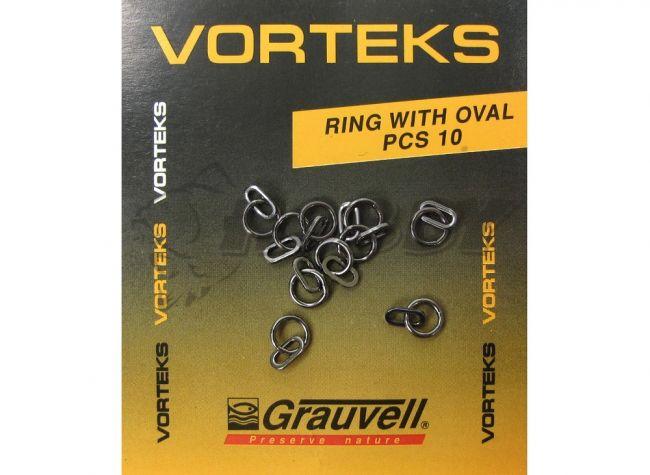 VORTEKS - RING WITH OVAL , 10 UND - Carpfishingbarato CHIMBOMBO ANILLAS