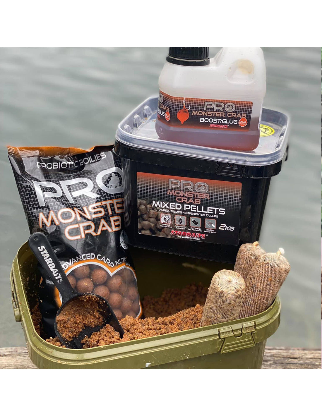 STARBAITS MONSTER CRAB MIXES PELLETS 2KG - Carpfishingbarato CHIMBOMBO PELLETS