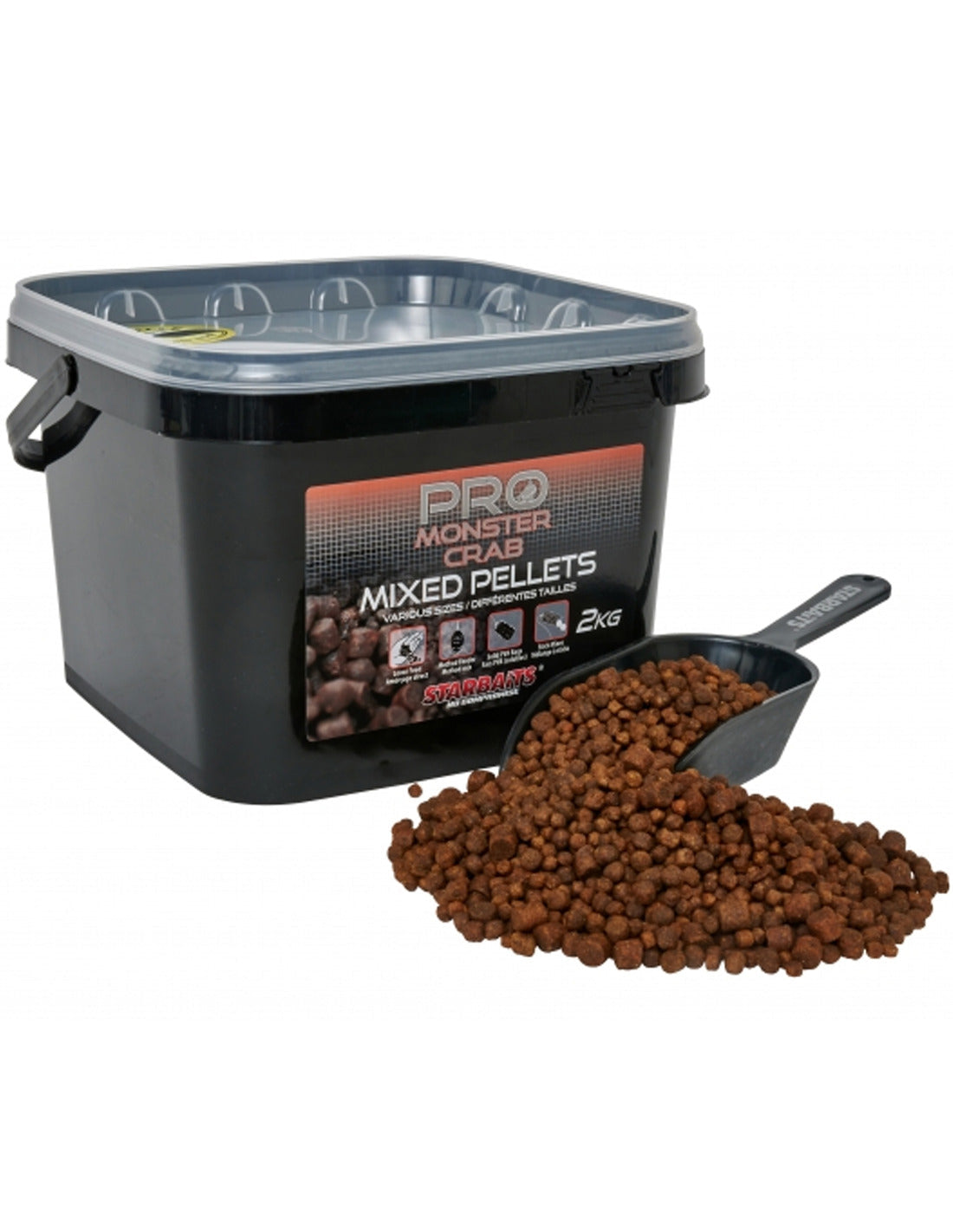 STARBAITS MONSTER CRAB MIXES PELLETS 2KG - Carpfishingbarato CHIMBOMBO PELLETS