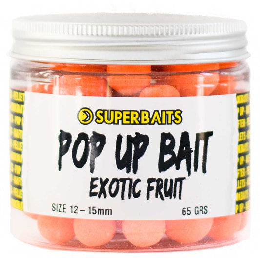 SUPERBAITS POP UPS EXOTIC FRUIT 12-15 MM - Carpfishingbarato CHIMBOMBO POP UPS