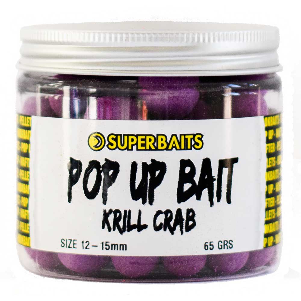 SUPERBAITS  POP UP KRILL CRAB 12-15 MM - Carpfishingbarato CHIMBOMBO POP UPS