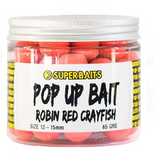 SUPERBAITS POP UP ROBIN RED CRAYFISH 12-15MM - Carpfishingbarato CHIMBOMBO POP UPS