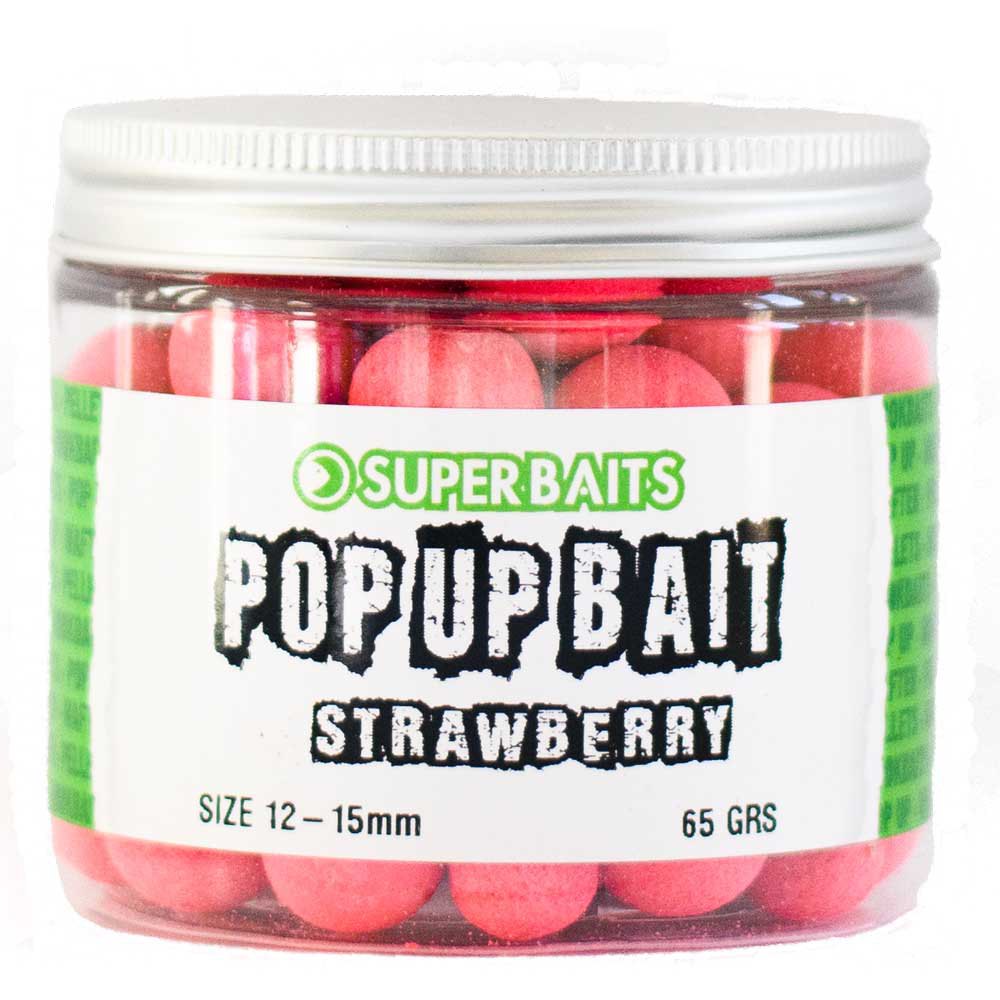 SUPERBAITS POP UPS STRAWBERRY 15MM - Carpfishingbarato CHIMBOMBO POP UPS