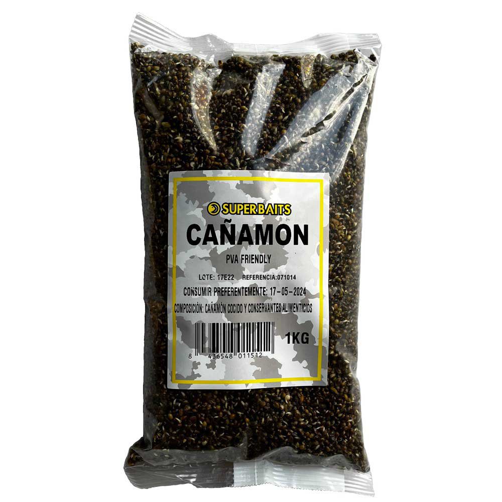 SUPERBAITS CAÑAMON 1KG - Carpfishingbarato CHIMBOMBO SEMILLAS