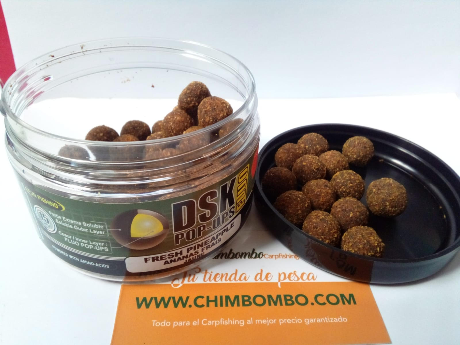 FUN FISHING FRESH PINNEAPPLE DSK POP UPS 15mm - Carpfishingbarato CHIMBOMBO 