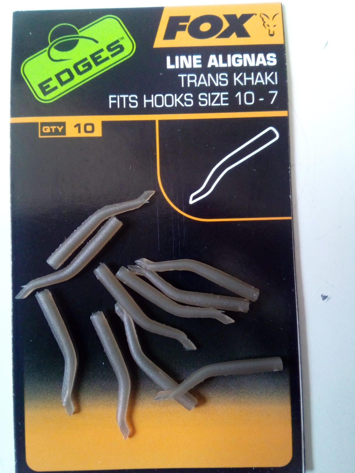 FOX LINE ALIGNAS TRANS KHAKI FITS HOOKS SIZE 10-7 - Carpfishingbarato CHIMBOMBO ADAPTADOR BAJOS