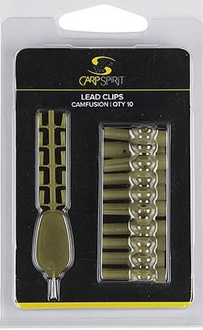 CARPSPIRIT LEAD CLIPS WEED GREEN 10UND - Carpfishingbarato CHIMBOMBO LEAD CLIP