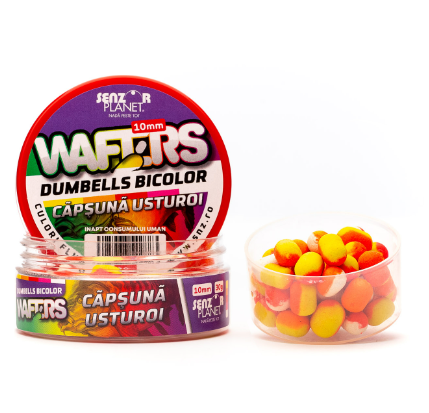 Senzor Planet Wafters Dumbells Bicolor Fresa y Ajo 10mm 30g